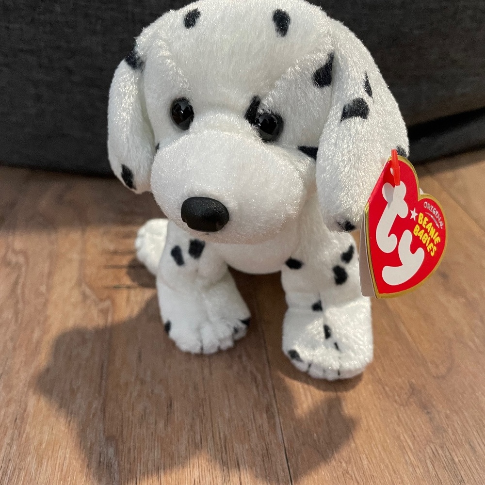 New Ty Beanie Babies "Splotches" Dalmatian Dog